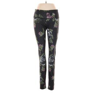 Lululemon Wunder Under Garden Party Black Floral Leggings Full-on Luon
